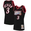 Allen Iverson Captivant Philadelphia 76ers 1997/98 Hardwood Classics Authentic Jersey Black