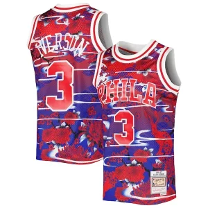 Allen Iverson Philadelphia 76ers 1996/97 Hardwood Classics Lunar New Éclatant Year Swingman Jersey Red