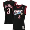 Allen Iverson Philadelphia 76ers 2000/01 Big & Tall Exquisite Hardwood Classics Swingman Jersey Black/Red/Royal/White
