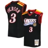 Allen Iverson Philadelphia 76ers Hardwood Classics 2006/07 Authentique Swingman Jersey Black