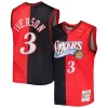 Allen Iverson Philadelphia 76ers Hardwood Tendance Classics 2000/01 Split Swingman Jersey Black/Red