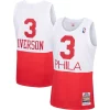 Allen Iverson Philadelphia 76ers Premium 2003/04 Hardwood Classics Authentic Jersey White/Black/Red