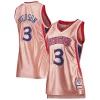 Allen Iverson Philadelphia 76ers Women's 75th Anniversary Refiné Rose Gold 1996 Swingman Jersey Pink