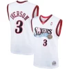 Allen Iverson Philadelphia Éclatant 76ers Hardwood Classics Swingman Jersey White/Royal
