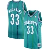 Alonzo Mourning Charlotte Hornets 1992/93 Hardwood Premium Classics Swingman Jersey Teal