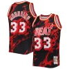 Alonzo Mourning Miami Heat 1996/97 Hardwood Classics Marble Swingman Bold Jersey Black