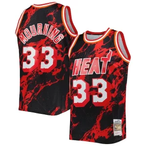 Alonzo Mourning Miami Heat 1996/97 Hardwood Classics Marble Swingman Bold Jersey Black