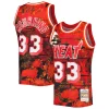 Alonzo Mourning Miami Heat 1996/97 Hardwood Confortable Classics Lunar New Year Swingman Jersey Red