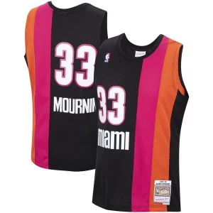 Alonzo Mourning Miami Heat 2005/2006 Hardwood Classics Swingman Charming Jersey Black