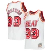 Alonzo Mourning Notable Miami Heat Hardwood Classics Swingman Jersey White