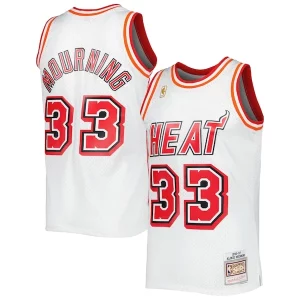 Alonzo Mourning Notable Miami Heat Hardwood Classics Swingman Jersey White