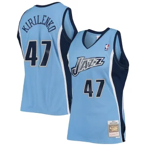 Andrei Kirilenko Utah Jazz 2009/10 Hardwood Classics Swingman Jersey Powder Exquisite Blue