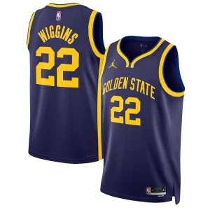 Andrew Wiggins Golden State Warriors Jordan Brand Unisex Swingman Jersey Statement Captivant Edition Navy