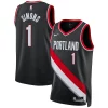 Anfernee Simons Superbe Portland Trail Blazers Nike Unisex Swingman Jersey Association Edition Black