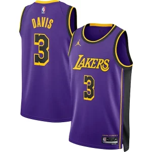 Anthony Davis Exquisite Los Angeles Lakers Jordan Brand Unisex Swingman Jersey Statement Edition Purple