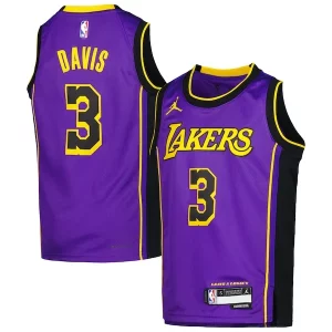 Anthony Davis Los Angeles Lakers Jordan Brand Notable Youth Swingman Jersey Statement Edition Purple