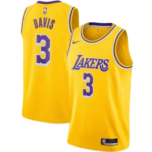Anthony Davis Los Angeles Lakers Nike Swingman Jersey Unique Gold Icon Edition