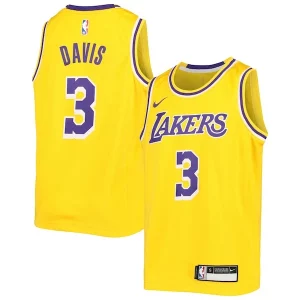 Anthony Davis Los Angeles Lakers Vibrant Nike Youth Swingman Jersey Icon Edition Gold