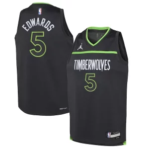 Anthony Edwards Minnesota Timberwolves Moderne Jordan Brand Youth Swingman Jersey Statement Edition Black