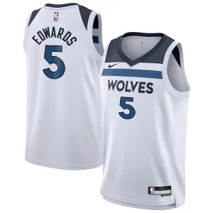 Anthony Edwards Minnesota Timberwolves Nike Youth Swingman Jersey Association Commémoratif Edition White