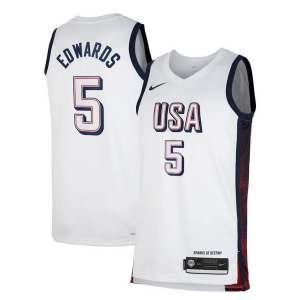 Anthony Edwards Unisex Nike Men's USA Basketball Classique 2024 Swingman Player Jersey White