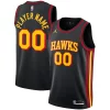 Atlanta Hawks Jordan Brand Stylish Swingman Custom Jersey Statement Edition Black