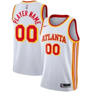 Atlanta Hawks Nike 2020/21 Swingman Custom Jersey Personalisable Association Edition White