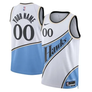 Atlanta Hawks Nike Unisex 2024/25 Custom Swingman Jersey City Collectible Edition White