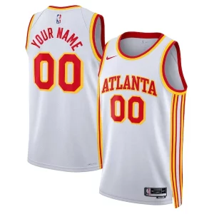 Atlanta Hawks Nike Unisex Swingman Custom Jersey Captivant White Association Edition
