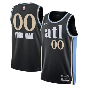 Atlanta Hawks Prime Nike Unisex 2023/24 Custom Swingman Jersey Black City Edition