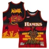 Atlanta Hawks x Tats Cru Hardwood Collectible Classics Fashion Jersey Black