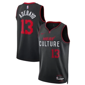 Bam Adebayo Miami Heat Nike Unisex 2023/24 Swingman Jersey Black City Edition Exquisite