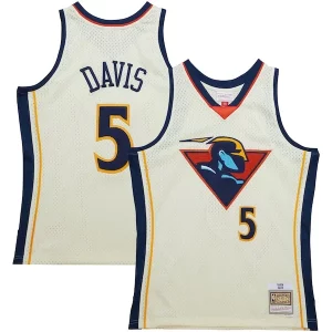 Baron Davis Golden State Warriors Collectible Chainstitch Swingman Jersey Cream