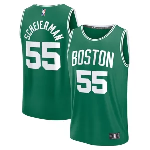 Baylor Scheierman Boston Celtics 2024 NBA Draft Fast Break Player Éclatant Jersey Icon Edition Kelly Green