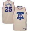 Ben Classique Simmons Philadelphia 76ers Nike Youth 2020/21 Swingman Player Jersey Cream Earned Edition