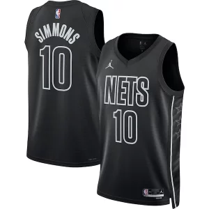 Ben Luxueux Simmons Brooklyn Nets Jordan Brand Unisex Swingman Jersey Statement Edition Black