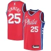 Ben Simmons Philadelphia 76ers Jordan Brand Youth Classique 2020/21 Swingman Player Jersey Statement Edition Red