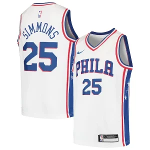 Ben Simmons Philadelphia 76ers Nike Youth Superbe Swingman Jersey White/Royal