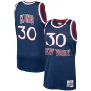 Bernard King New York Knicks 1982/83 Hardwood Classics Swingman Élégant Jersey Navy