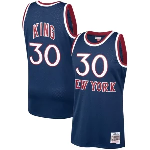 Bernard King New York Knicks 1982/83 Hardwood Classics Swingman Élégant Jersey Navy