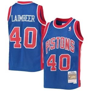 Bill Laimbeer Detroit Pistons Youth Refiné 1988/89 Hardwood Classics Swingman Jersey Blue