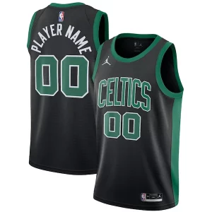Boston Celtics Jordan Brand Swingman Custom Jersey Exceptionnel Statement Edition Black