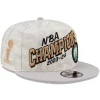 Boston Celtics New Era 2024 NBA Finals Champions Locker Éclatant Room 9FIFTY Snapback Hat Cream