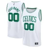 Boston Celtics Fast Break Custom Jersey Association Edition Personalisable White/Kelly Green/Black