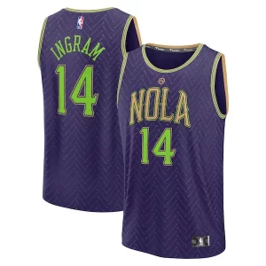 Brandon Ingram New Orleans Pelicans 2024/25 Fast Break Commémoratif Player Jersey City Edition Purple
