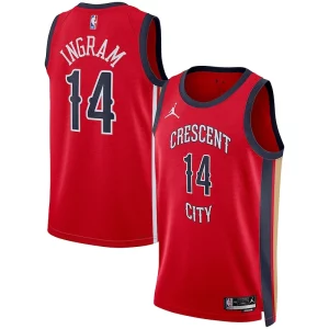 Brandon Ingram New Orleans Pelicans Jordan Authentique Brand Unisex Swingman Jersey Statement Edition Red