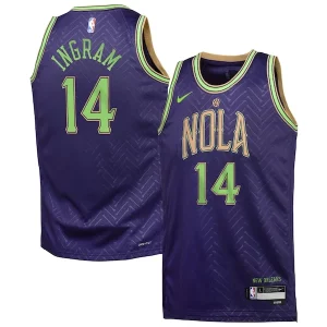 Brandon Ingram New Orleans Pelicans Nike Exquisite Youth 2024/25 Swingman Player Jersey City Edition Purple