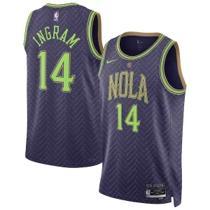 Brandon Ingram New Orleans Pelicans Nike Unisex 2024/25 Swingman Tendance Player Jersey City Edition Purple