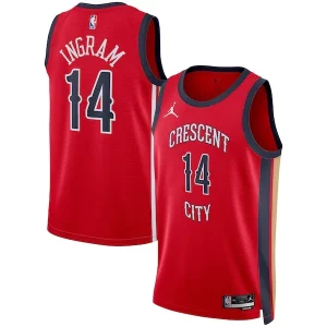 Brandon Ingram New Orleans Pelicans Personalisable Jordan Brand Unisex Swingman Jersey Statement Edition Red