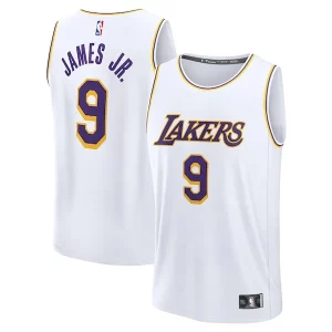 Bronny James Los Éclatant Angeles Lakers Fast Break Replica Player Jersey Association Edition White